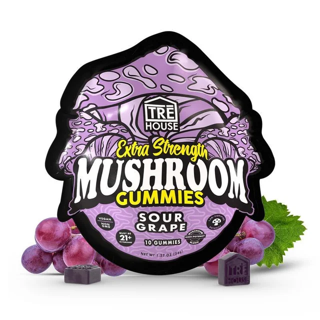 TRE House Magic Mushroom Gummies - Sour Grape (SINGLE)