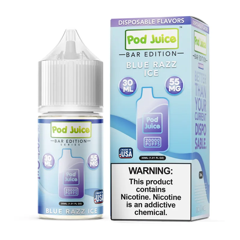 Pod Juice Bar Edition 30mL - Blue Razz ICE 55mg