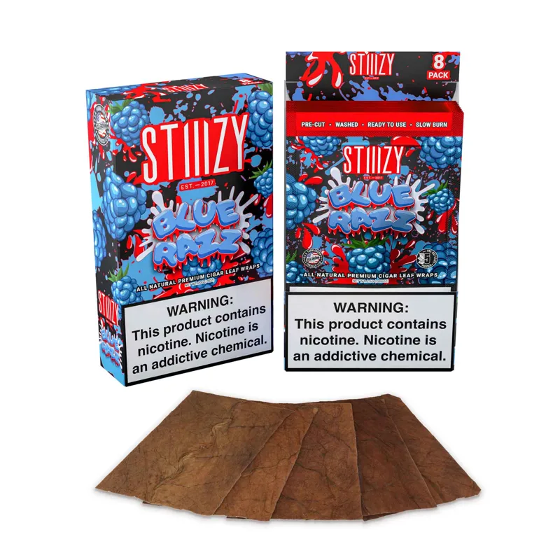 Stiiizy Cigar Leaf Wraps - Blue Razz