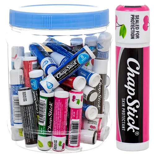 CHAPSTICK W/SPF12 #ASST FLAVOR IN PLASTIC JAR