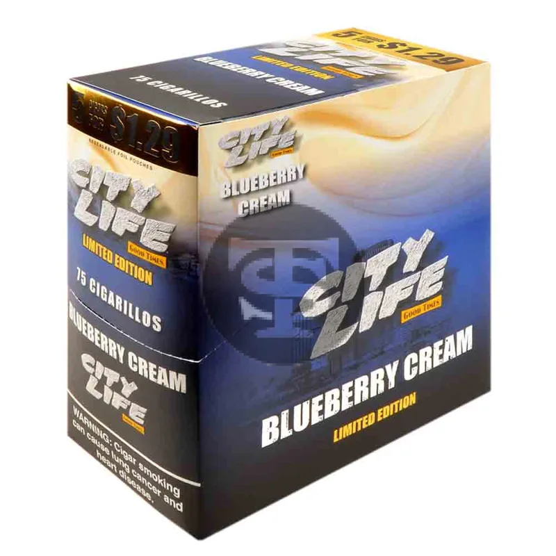 City Life Cigarillos 5 for $1.49 - Blueberry Cream