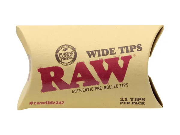Raw - Tips Pre Rolled Wide