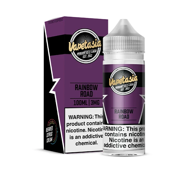 Vapetasia 100ml - Rainbow Road 3mg