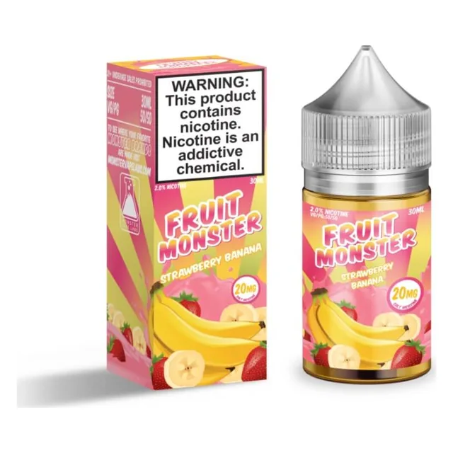 Monster Vape Labs 30mL - Fruit Monster Strawberry Banana 24mg
