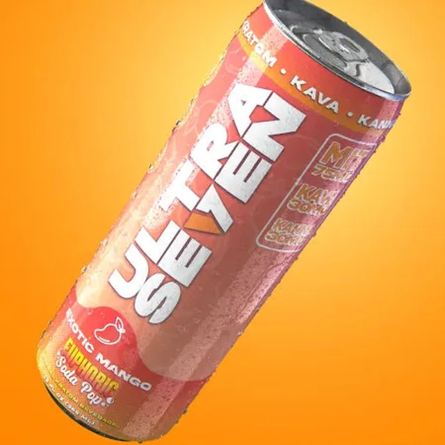 Ultra Seven - Euphoric Soda Pop 12pk - Exotic Mango