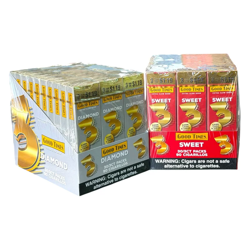 Good Times 3 for $1.19 Good Times 3 for $1.19 Display · 30 × 3 (90 ct) — 90 ct display (30 × 3)
