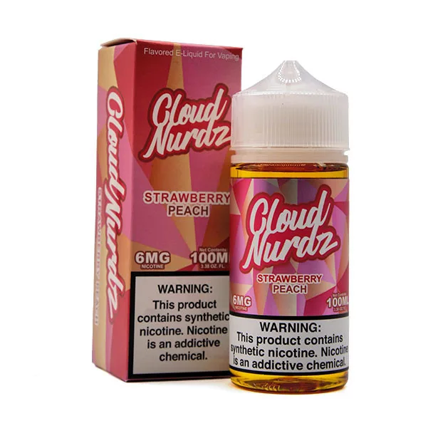 Cloud Nurdz 100mL - Strawberry Peach 6mg