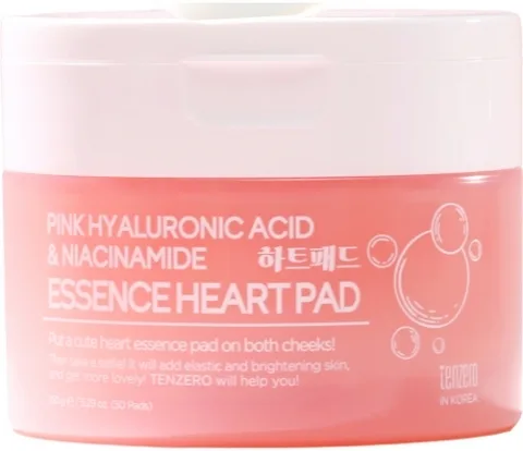 Tenzero - Pink Hyaluronic Acid & Niacinamide Essence Heart Pad