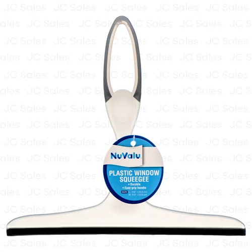 NUVALU PLASTIC WINDOW SCRAPER 9.6"X8.9" 65G W/ASST CLRS