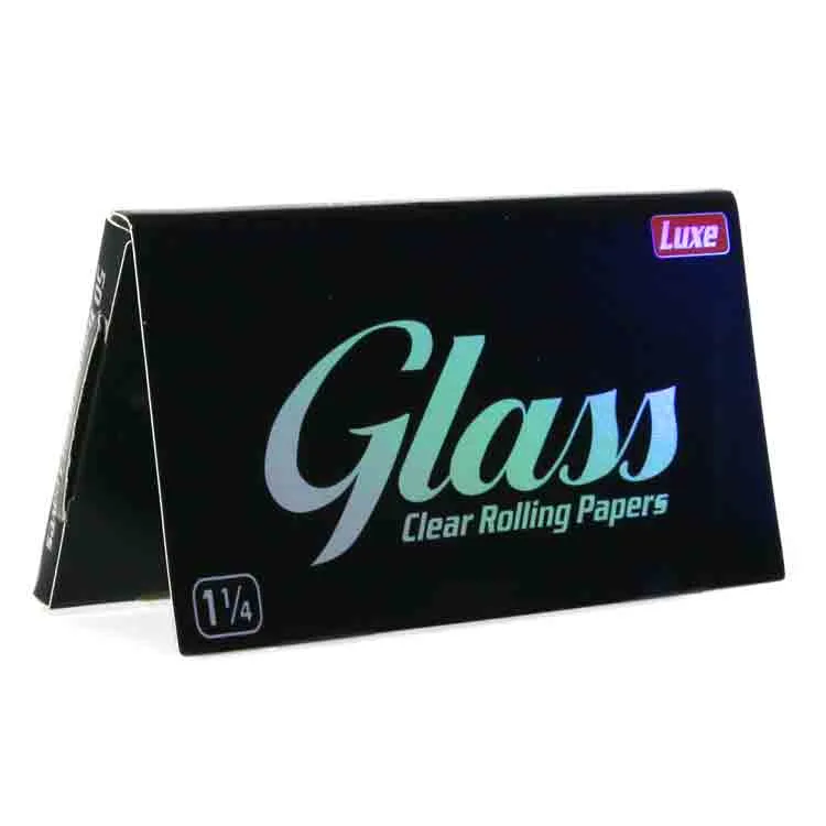 Luxe Glass - Clear Rolling papers 1 1/4 size