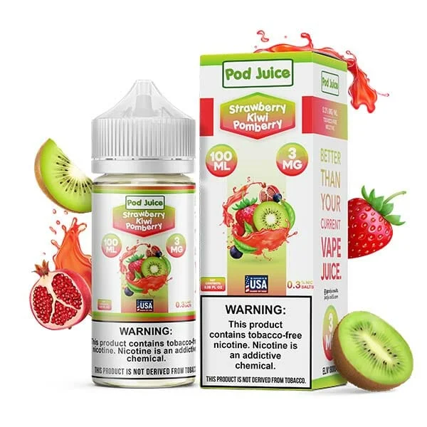 Pod Juice 100mL - Strawberry Kiwi Pomberry 3MG