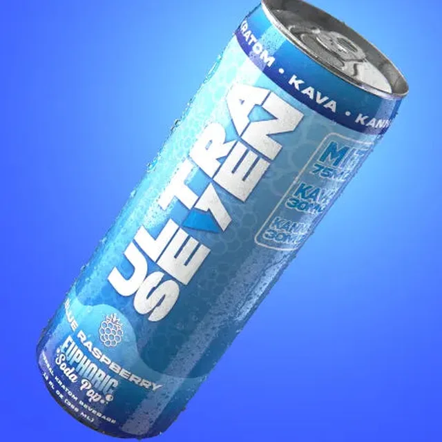 Ultra Seven - Euphoric Soda Pop 12pk - Blue Raspberry