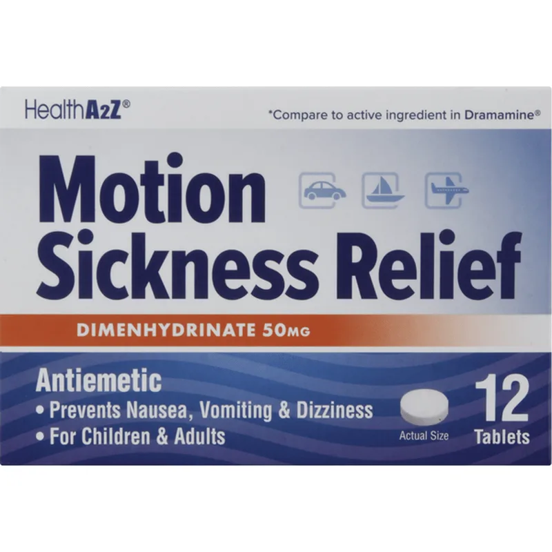 HEALTHA2Z MOTION SICKNESS 12 CT