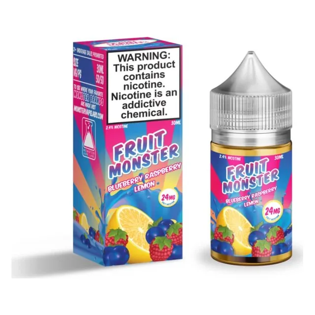 Monster Vape Labs 30mL - Fruit Monster Blueberry Raspberry Lemon 24mg