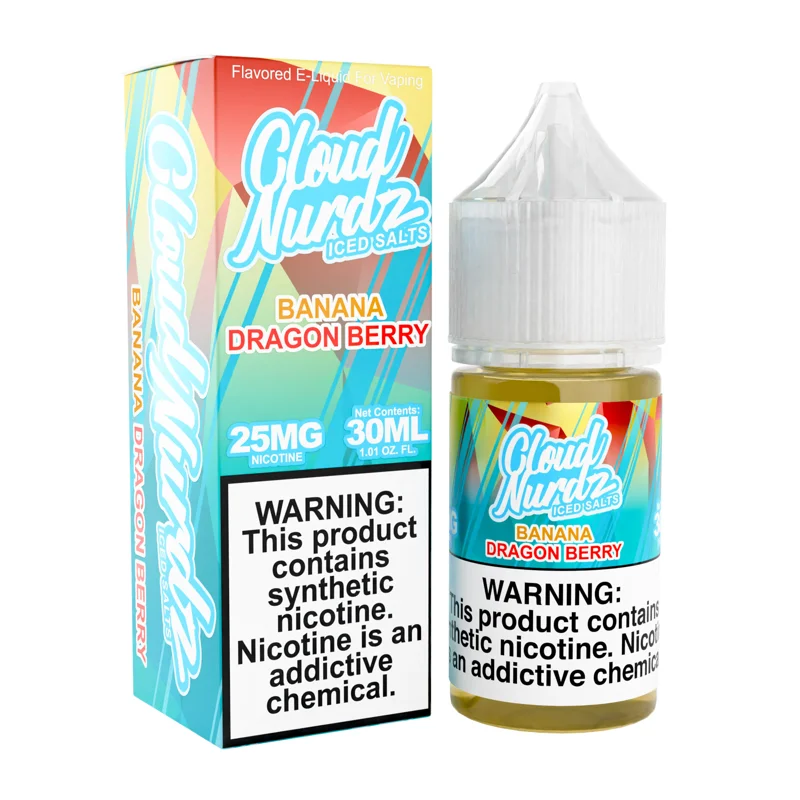 Cloud Nurdz 30mL - Banana Dragon Berry ICED 25mg