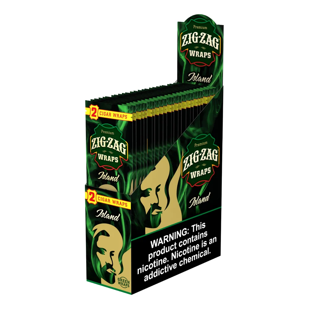 Zig Zag Cigar Wraps - Island