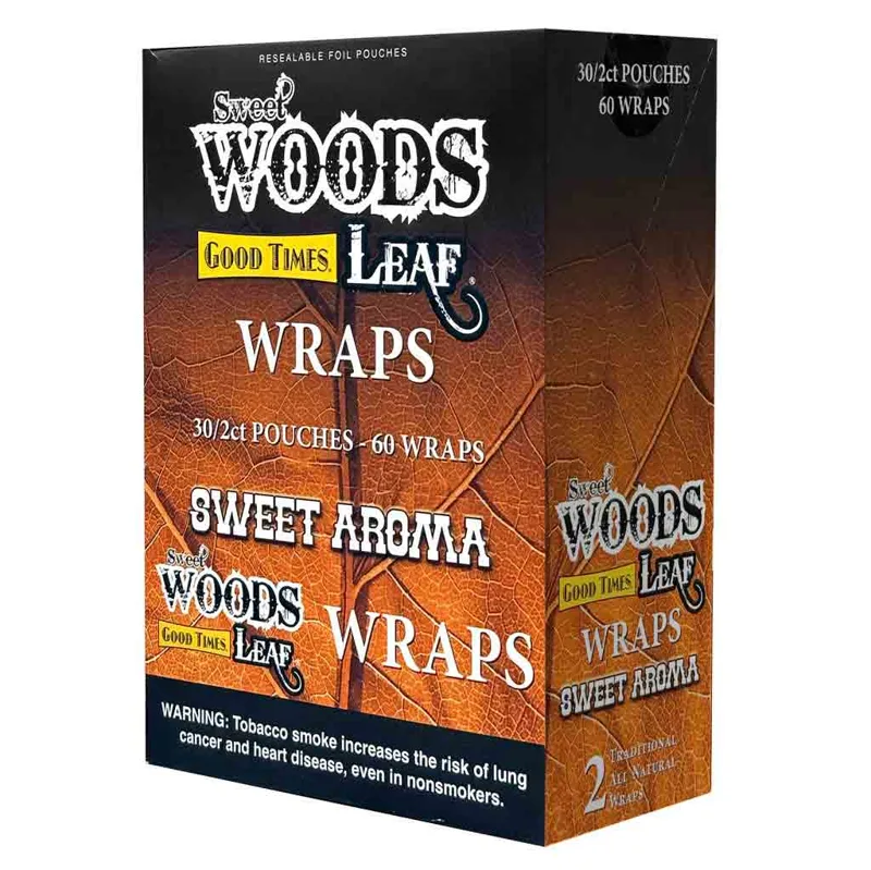 Good Times Sweet Woods Leaf Wrap 30/2ct - Sweet Aroma
