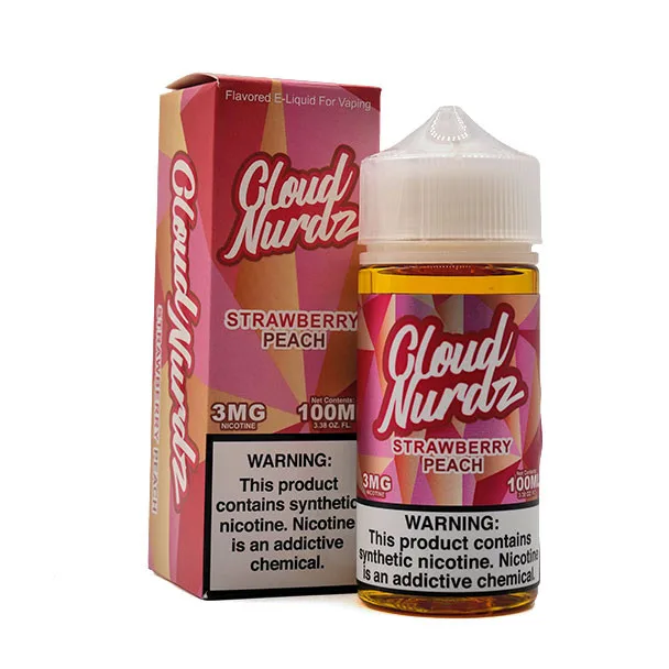 Cloud Nurdz 100mL - Strawberry Peach 3mg