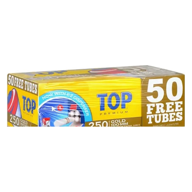 Top - Tube Gold 100mm 250ct $2.99 Special