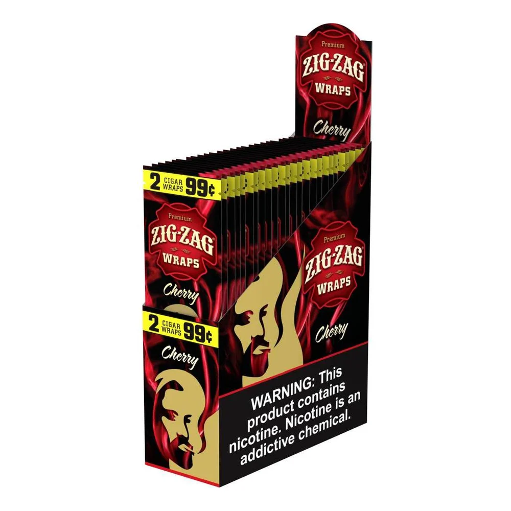 Zig Zag Cigar Wraps - Cherry