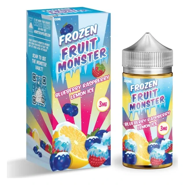 Monster Vape Labs 100mL - Frozen Fruit Monster Blueberry Raspberry Lemon Ice 3mg