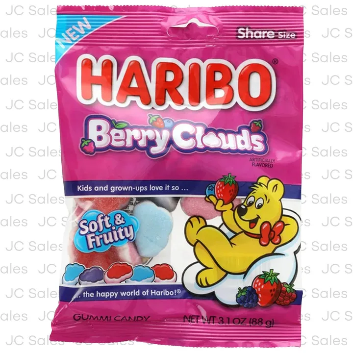 HARIBO BERRY CLOUDS 3.1 OZ