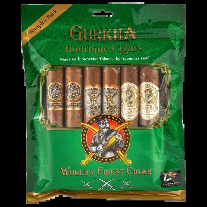 Gurkha Toro Sampler Packs · 6 Cigars — Boutique (green)