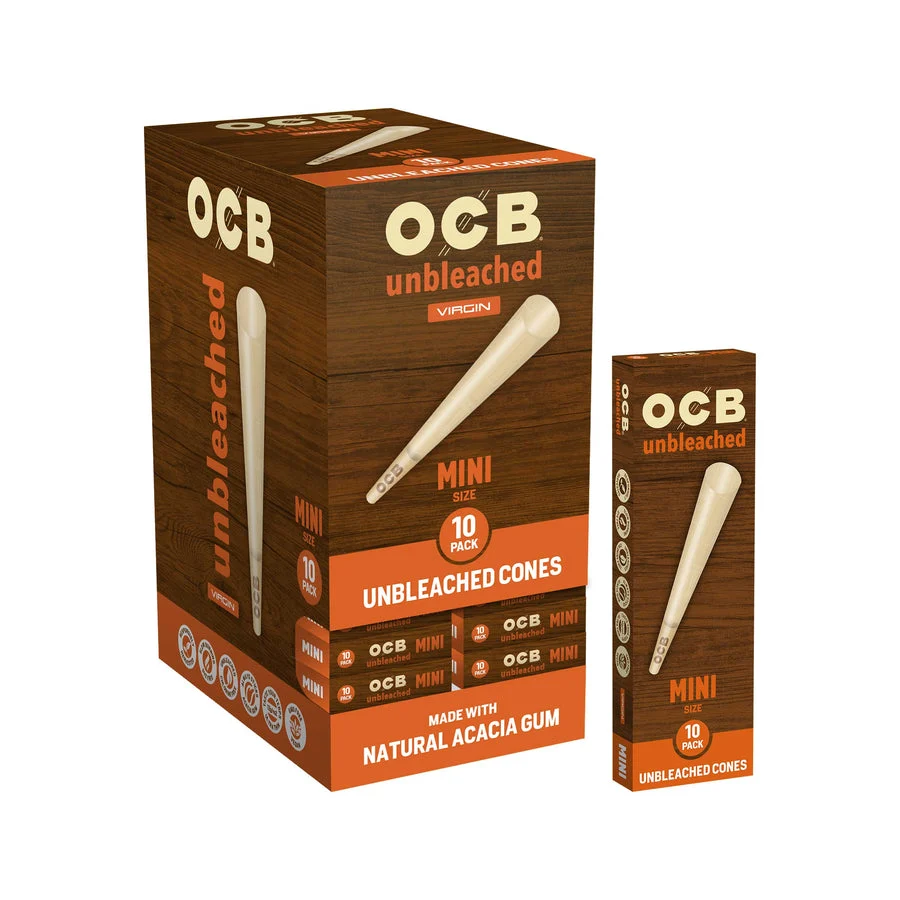 OCB Cones Unbleached Cones — Unbleached Cones Mini (10 pack)