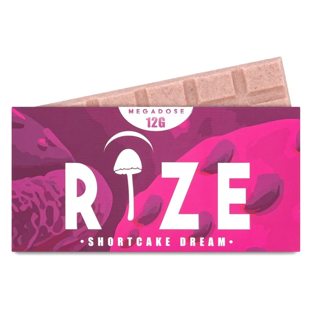 RIZE Chocolate Mushroom Bar - Shortcake Dream MEGADOSE 12G (BOX)