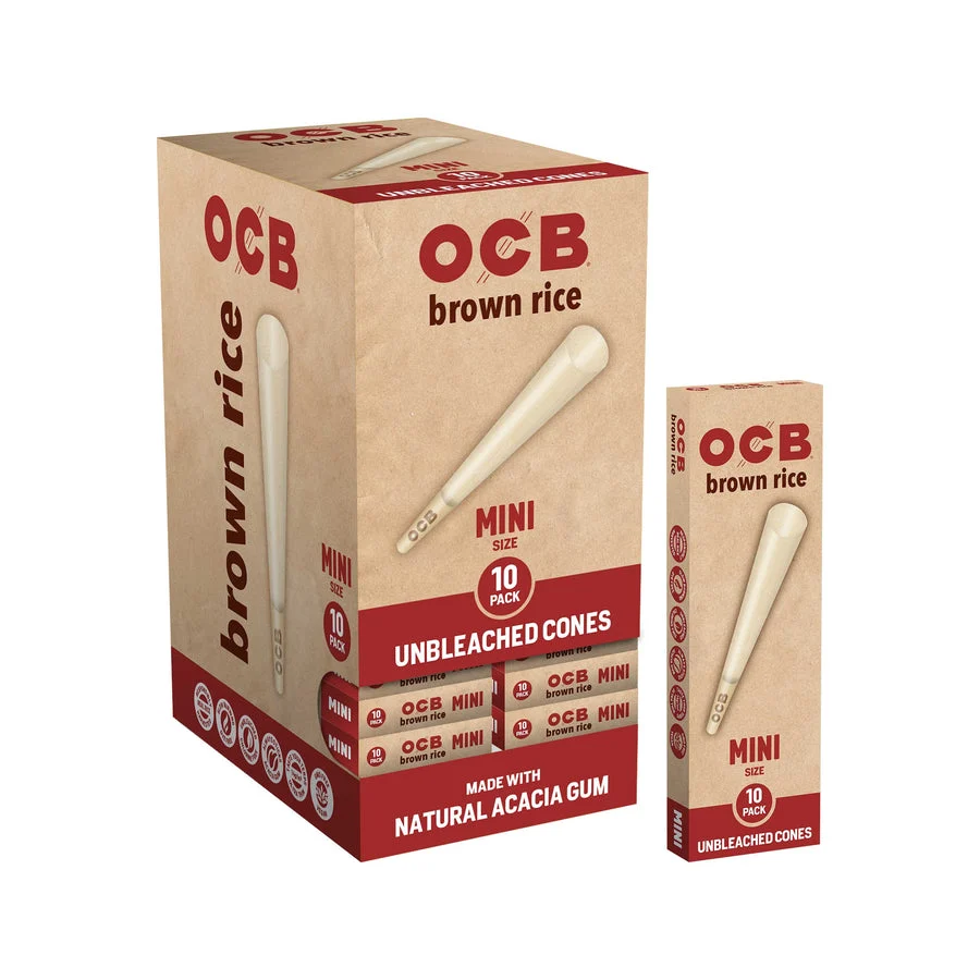 OCB Cones Brown Rice Cones — Brown Rice Cones Mini (10 pack)