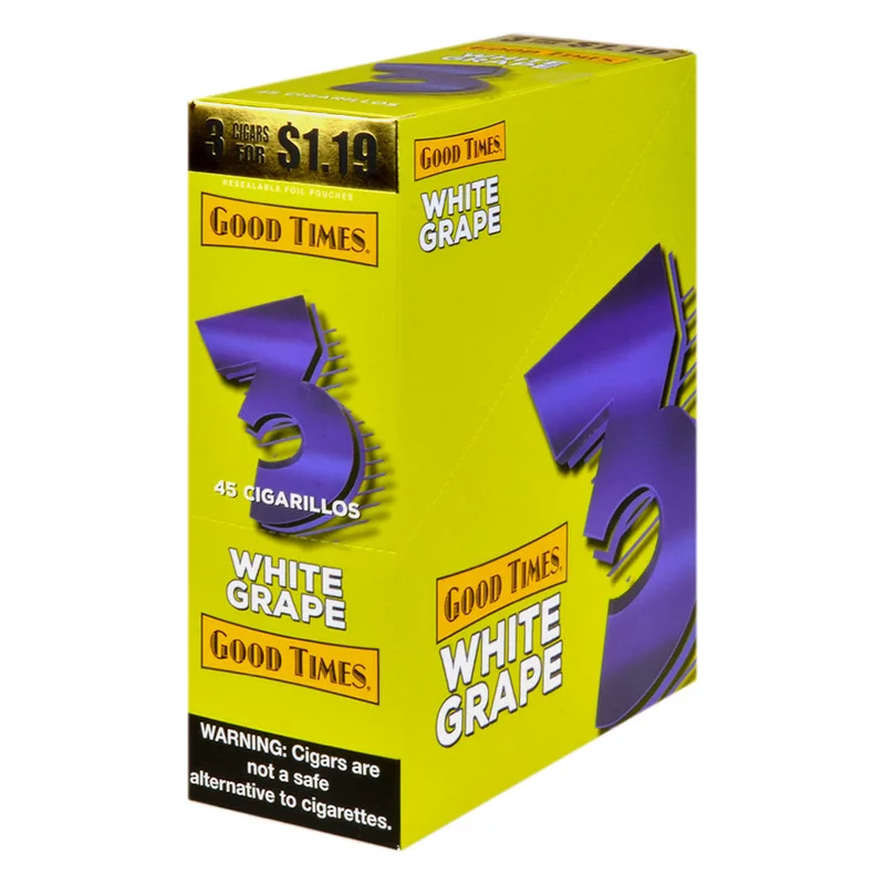 Good Times 45 Cigarillos 3 for $1.19 - White Grape