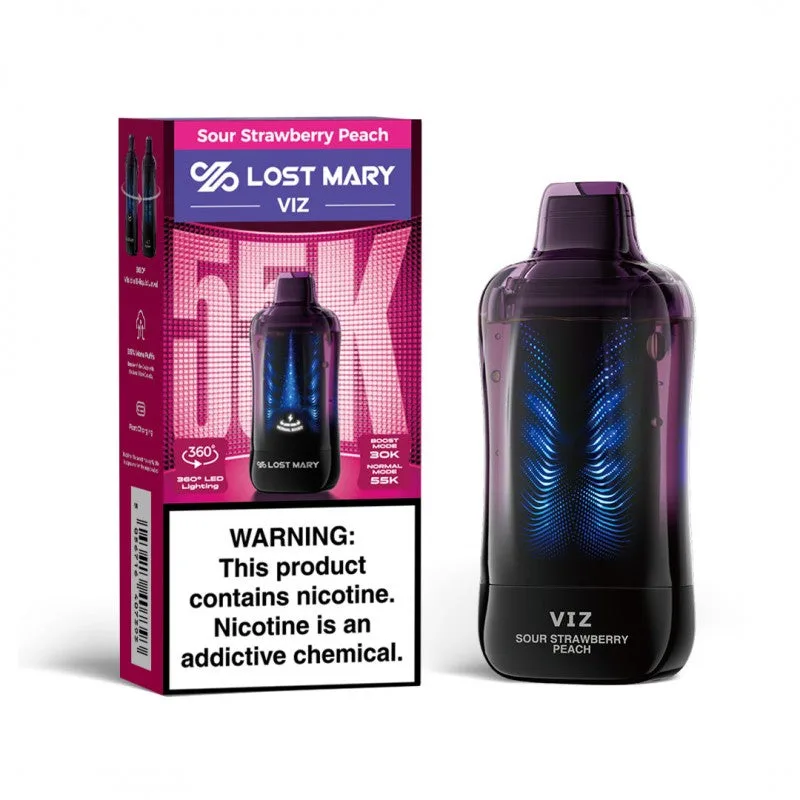 Lost Mary VIZ 55000 - Sour Strawberry Peach