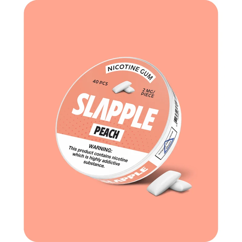 Slapple Nicotine Gum - Peach 2mg