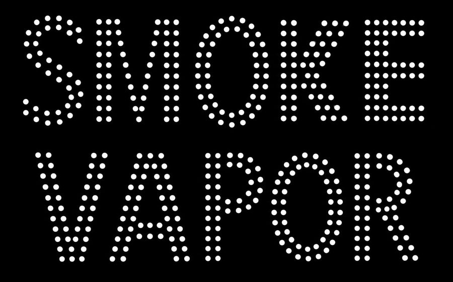 Smoke Vapor LED Sign (White Led)