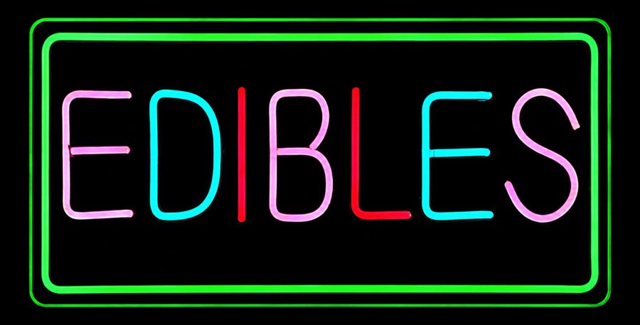 Edibles LED Sign