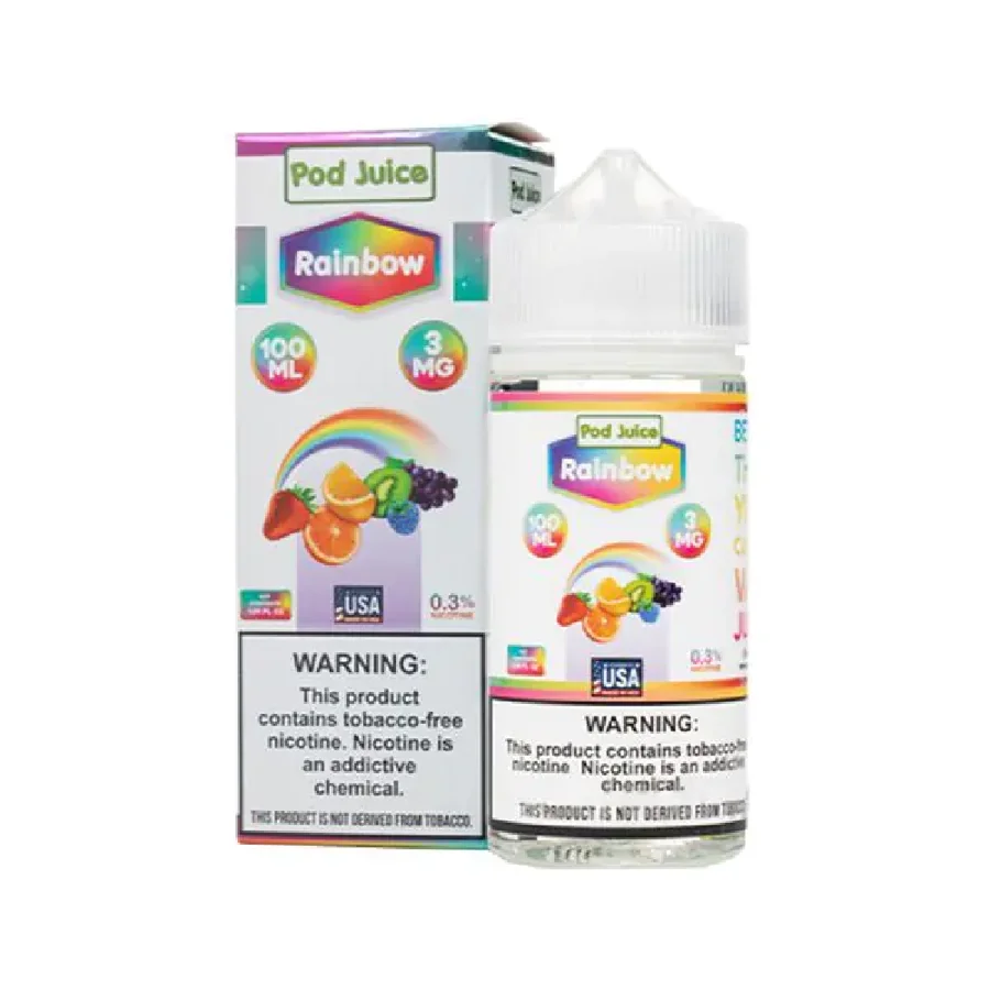 Pod Juice 100mL - Rainbow 3MG