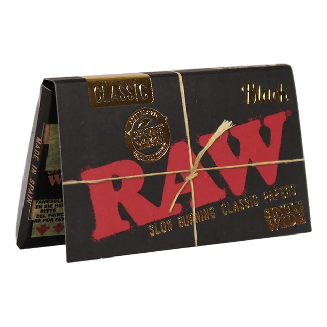 Raw - Paper Classic Black Single Wide