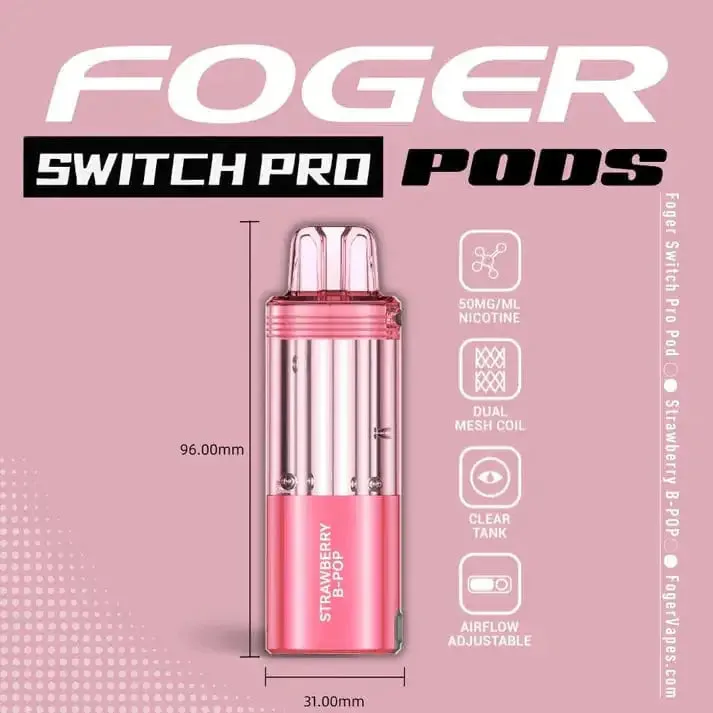 Foger Switch Pro 30k - Pod - Strawberry B-Burst
