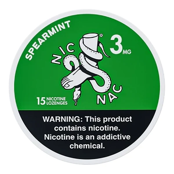 Nic Nac Natural Mints - 15ct Spearmint 3mg
