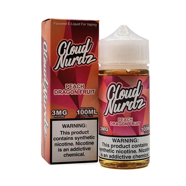 Cloud Nurdz 100mL - Peach Dragon Fruit 3mg