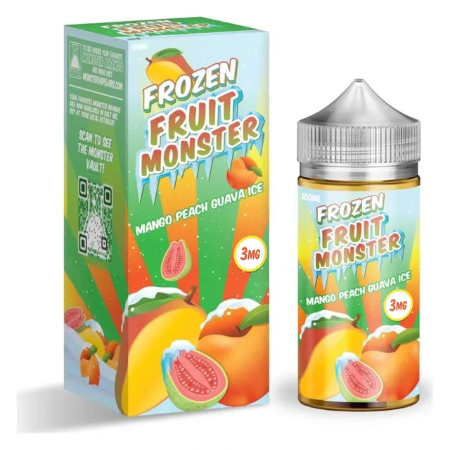 Monster Vape Labs 100mL - Frozen Fruit Monster Mango Peach Guava Ice 3mg