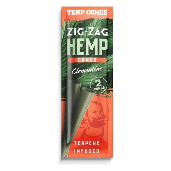 Zig-Zag Cones Terpene Infused Hemp Cones — Terpene Infused Hemp Cones — Clementine