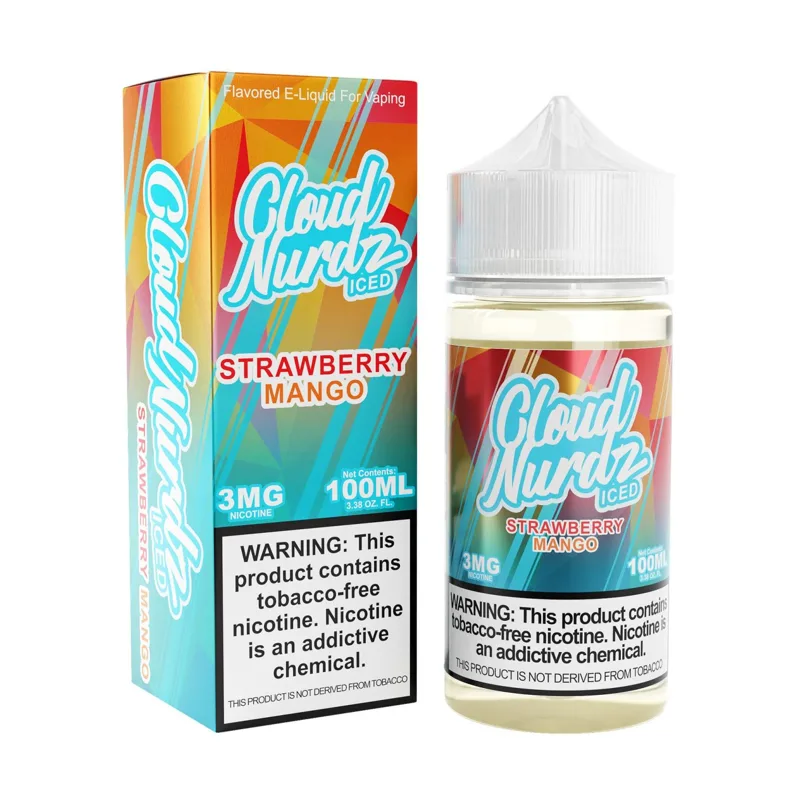 Cloud Nurdz 100ml - Strawberry Mango ICED 6mg
