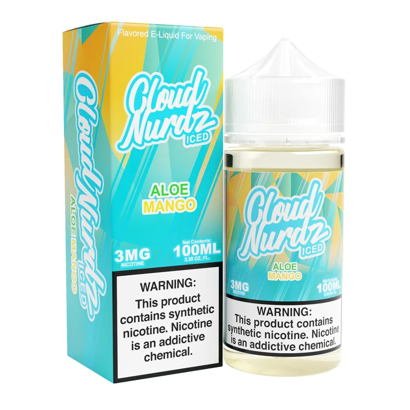 Cloud Nurdz 100mL - Aloe Mango ICED 3mg