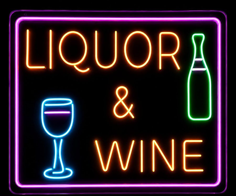 Liquor & Wine LED Sign