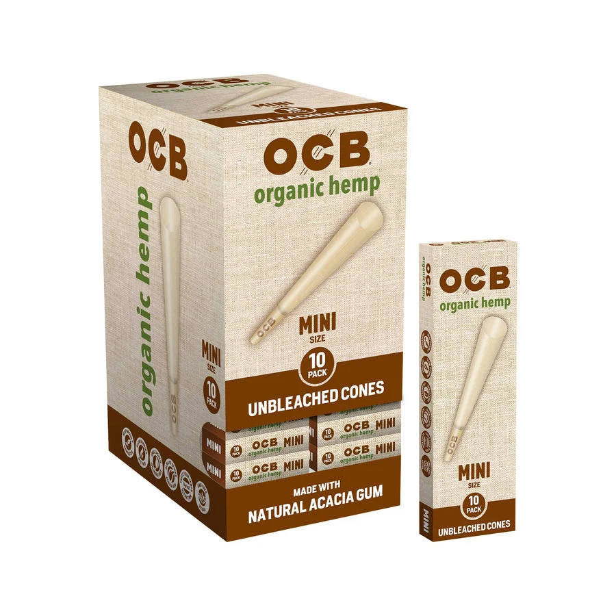 OCB Cones Organic Hemp Cones — Organic Hemp Cones Mini (10 pack)