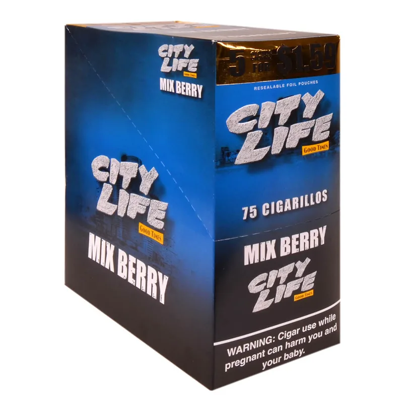 City Life Cigarillos 5 for $1.59 - Mix Berry
