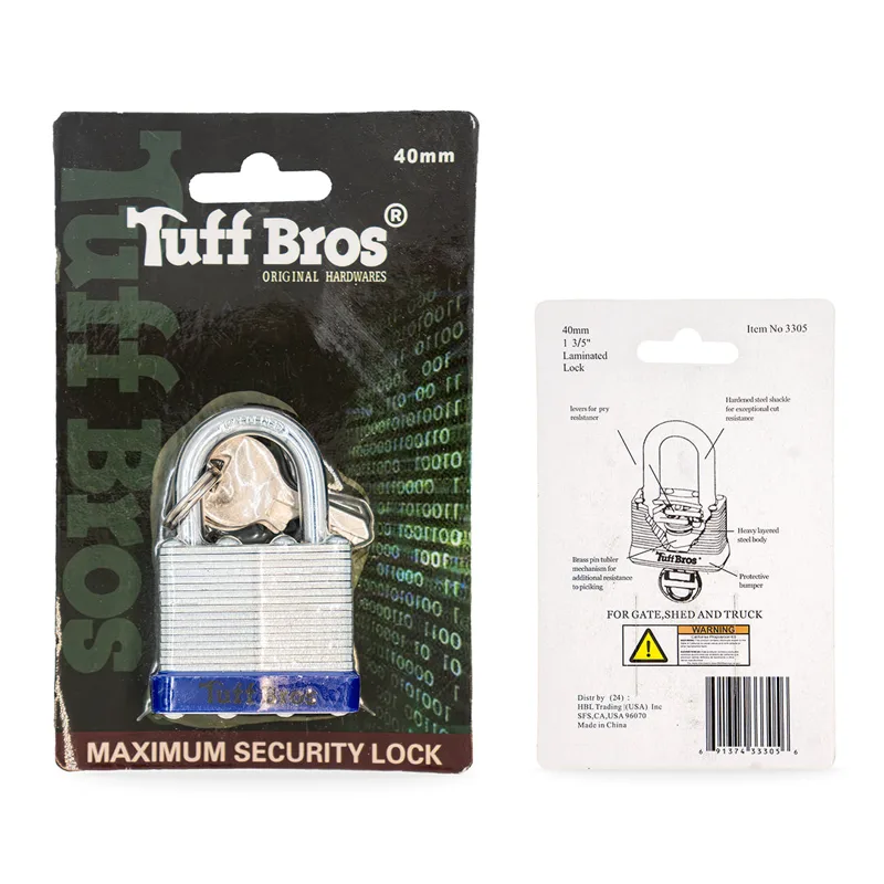 Tuff Bros - Padlock Laminated 40mm