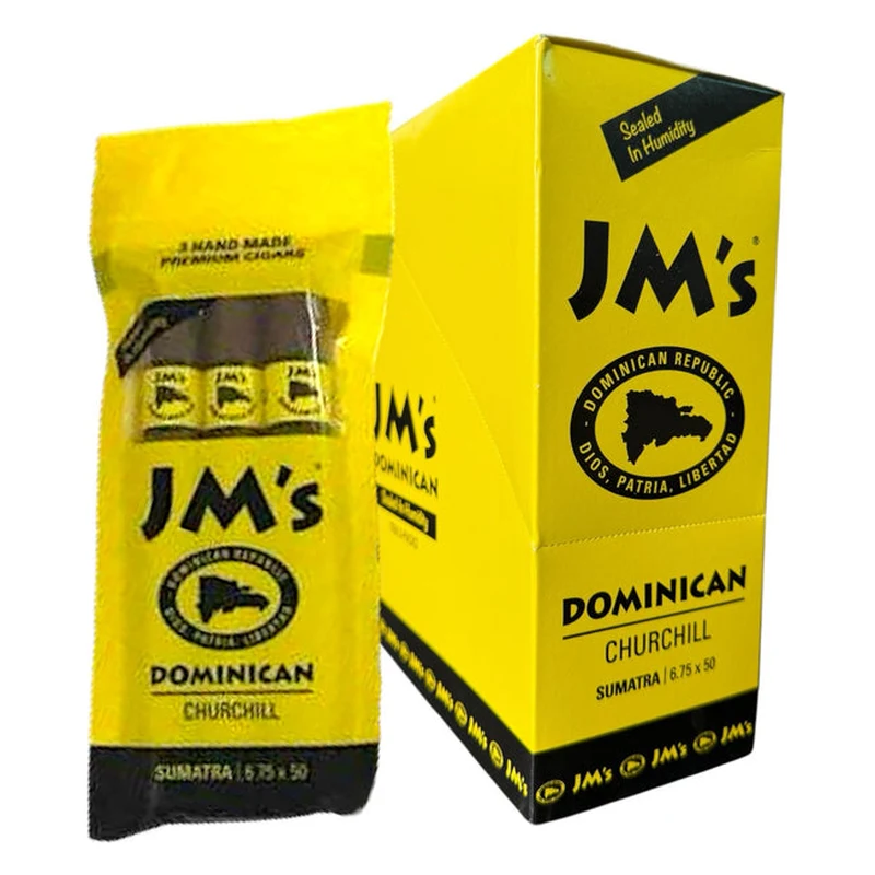 JM's Cigars JM's Dominican · Churchill 3-Packs — Churchill Sumatra · 3-Pack