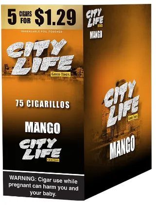 City Life Cigarillos 5 for $1.49 - Mango
